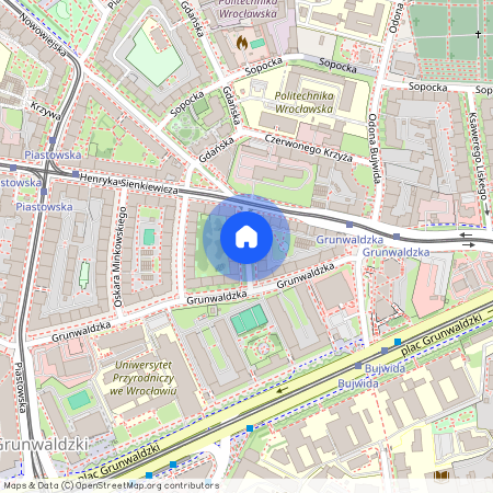 ul. Edwarda Suchardy, Plac Grunwaldzki, Śródmieście, Wrocław, dolnośląskie