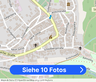 Zwei Zimmer EG-Wohnung, zentrale Ortslage in Nordhalben. Teilmöblie... - Foto 1