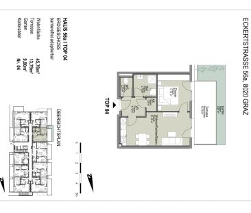 Geförderte 2 Zimmer-Wohnung mit Freifläche/Terrasse in Eggenberg - ... - Foto 3