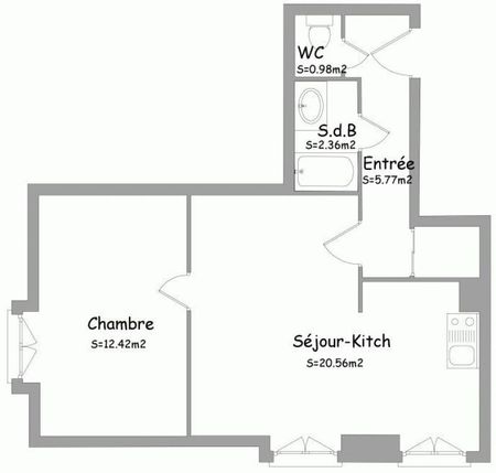 Location Appartement 2 Pièces 43 m² - Photo 5