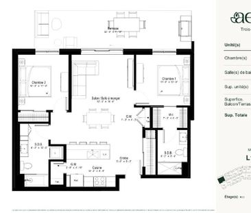 Aera Trois-Rivières | Condos 4 1/2 d'inspiration hôtelièr à louer -... - Photo 4