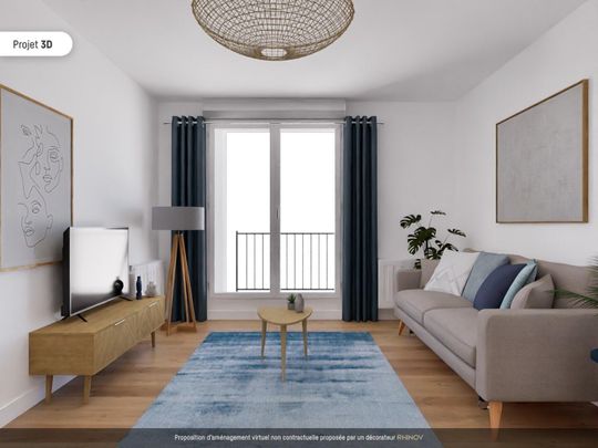 location Appartement T3 DE 65.9m² À BOBIGNY - Photo 1