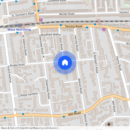 Rugby Road Worthing West Sussex