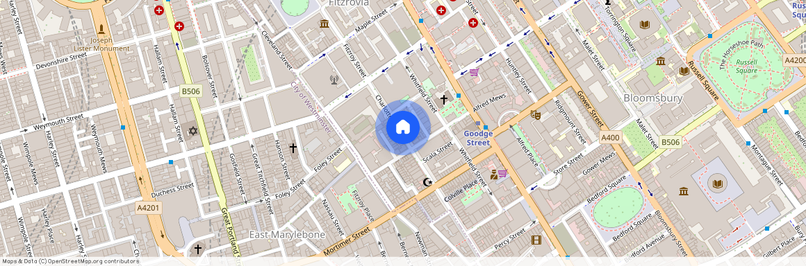 Charlotte Street, Fitzrovia, W1T, Fitzrovia, London