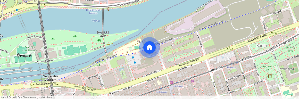 Za Karlínským přístavem, Praha 8 - Karlín