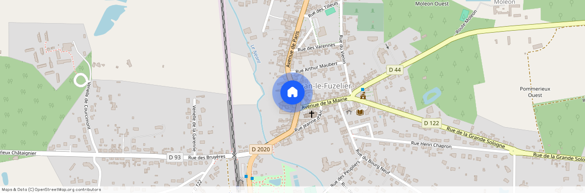 13 Place Saint-Martin appartement rdc gauche ou face entrée, Nouan-le-Fuzelier France