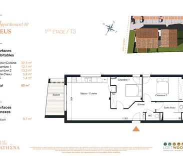 Location Appartement 3 pièces 65m² AUCAMVILLE 31140 - Photo 4