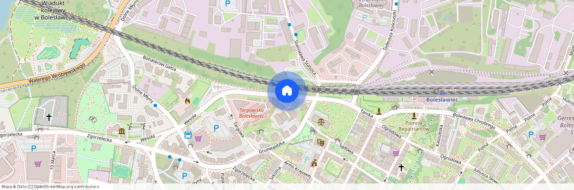 ul. Bohaterów Getta, Bolesławiec, bolesławiecki, dolnośląskie