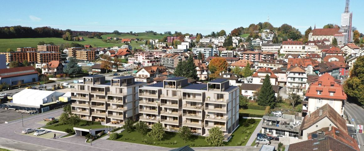 A LOUER3.5 pièces NEUF à Châtel-St-Denis, Av. de la Gare 37 - Foto 1