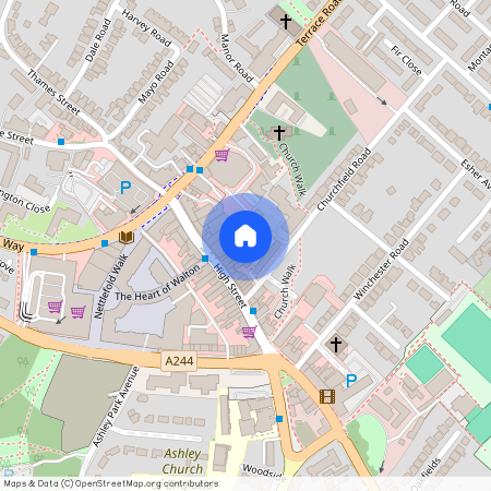 Flat C, 4 The Quintet, Pace House, Churchfield Road, Surrey, KT12 2TZ, Walton-On-Thames