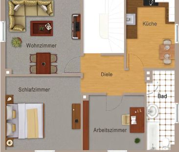 Renovierte 3-Zimmer-Wohnung im Dreifamilienhaus in gefragter Lage v... - Foto 1