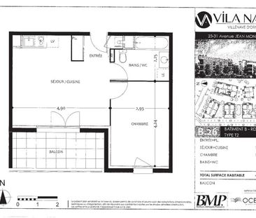 Location Appartement 2 pièces 40m² VILLENAVE D ORNON 33140 - Photo 1