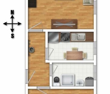 Einziehen und wohlfühlen: 2-Raumwohnung in zentraler Wohnlage - Photo 1