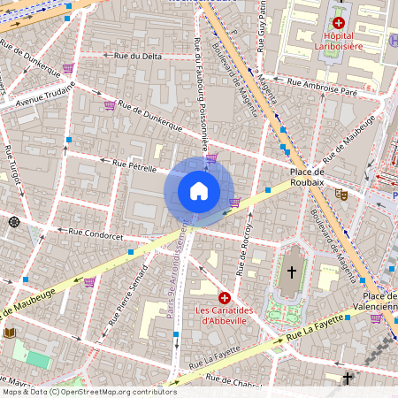 Rue de Dunkerque et Rue du Faubourg Poissonnière 75009 Paris (9e arrondissement)