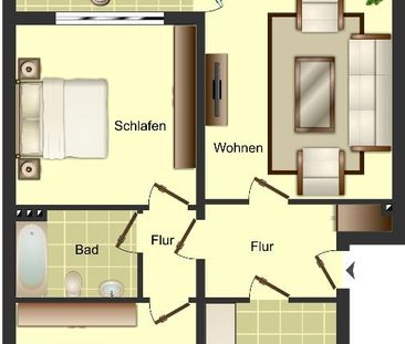 Demnächst frei! 3-Zimmer-Wohnung in Münster Münster Nord - Foto 1