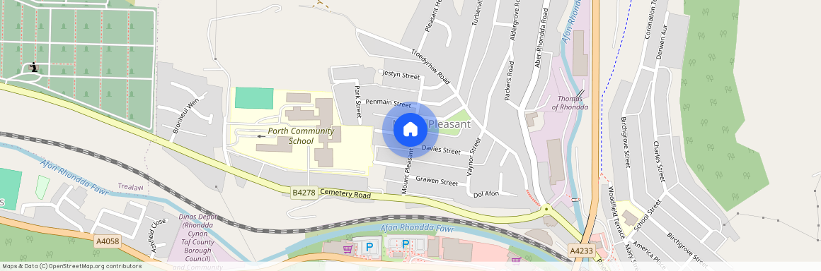 Upton Street, Mount Pleasant, Porth, RCT, CF39