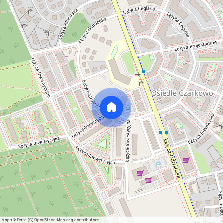 Łężyca-Inwestycyjna, Łężyca, Zielona Góra, lubuskie