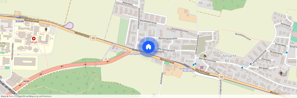 Alte Bernstrasse 6, 3075 Rüfenacht BE, Lageplan