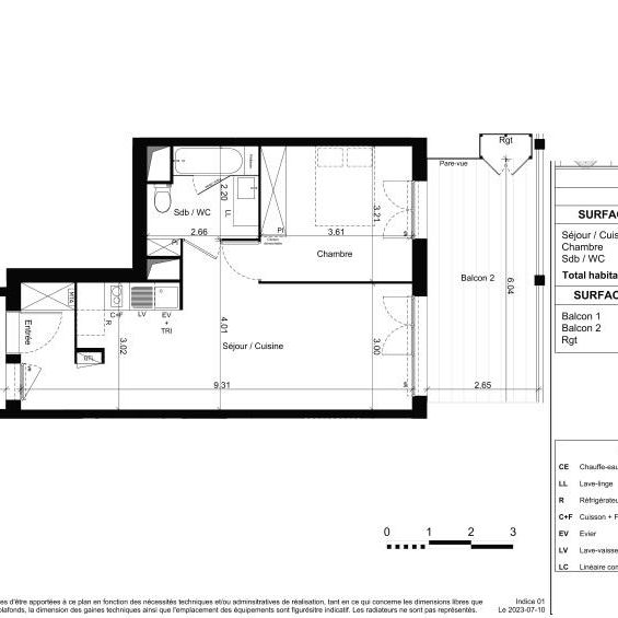 Location Appartement 2 pièces 46m² TOULOUSE 31400 - Photo 1