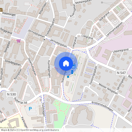 Stationsgatan, Laholm