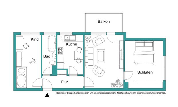 3-Zimmer-Wohnung mit Balkon zu vermieten. Ihr neues Zuhause im schönen Marburg! - Foto 1