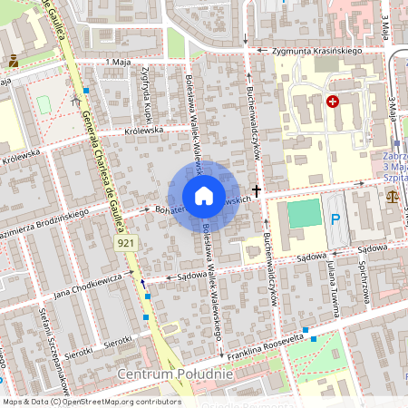 ul. Bolesława Wallek-Walewskiego, Śródmieście, Zabrze, śląskie