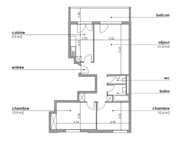 Appartement de 4 pièces au 1er étage - Foto 1