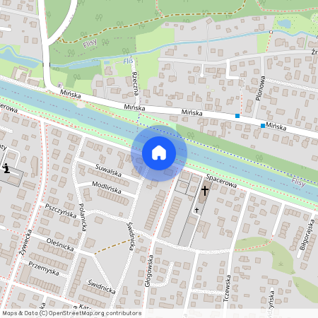 ul. Spacerowa, Miedzyń, Bydgoszcz, kujawsko-pomorskie