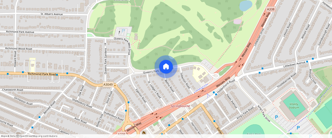 Queens Park South Drive, Bournemouth, BH8