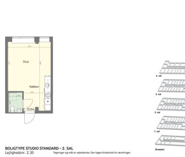 UNIKKE & RÅ STUDIOS PÅ AMAGERBRO MED FITNESS, TAGTERRASSE OG MEGET ... - Foto 1