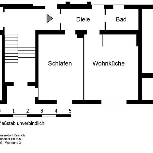 47101/111 Geräumige 1-Zimmer-Wohnung in Düsseldorf-Reisholz - Photo 1