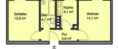 Hell durchflutete 2-Zimmer-Wohnung - Nähe FH und Wöhrder See - Foto 1
