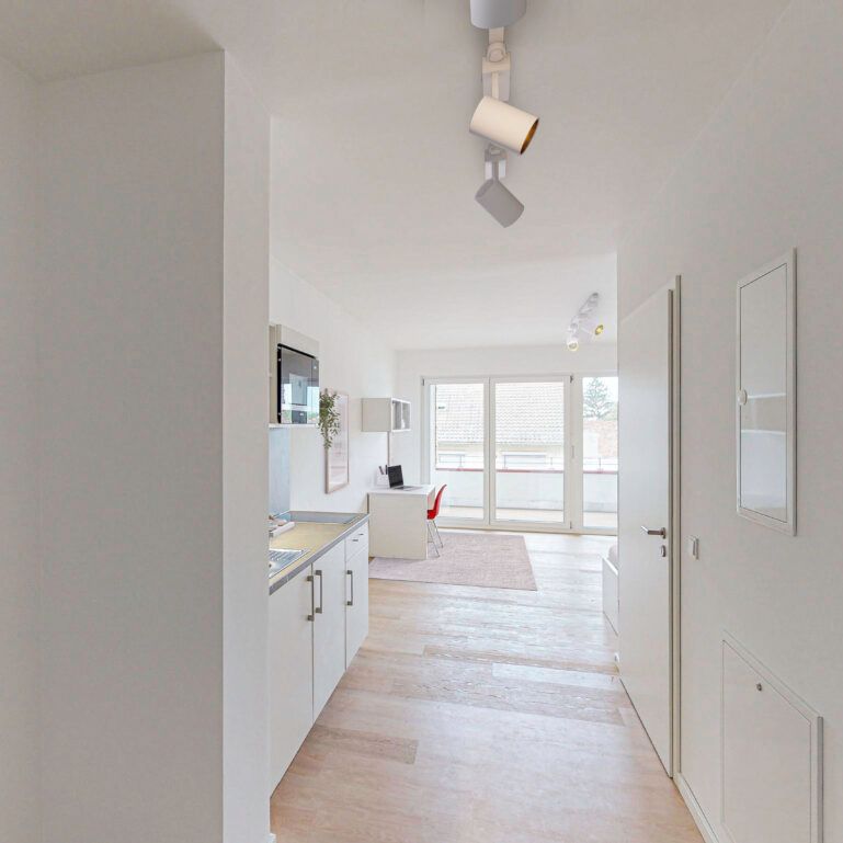 Möbliertes 1-Zimmer-Apartment mit Einbauküche und Balkon - Photo 1