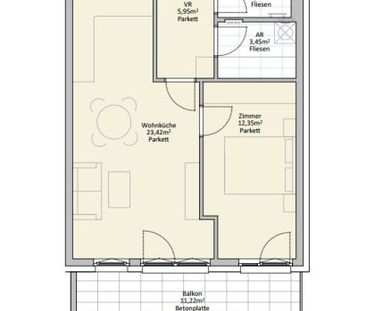 2 Zi Wohnung mit großen Balkon - nahe U1 (provisionsfrei!) - Photo 2