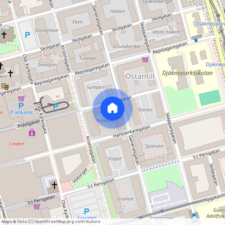 Hantverkaregatan 57, Centrala Staden