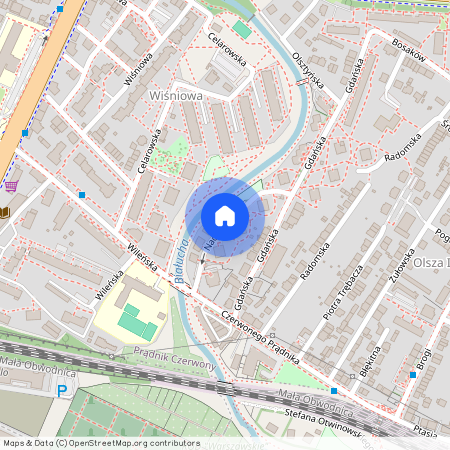 ul. Nadrzeczna, Olsza, Prądnik Czerwony, Kraków, małopolskie