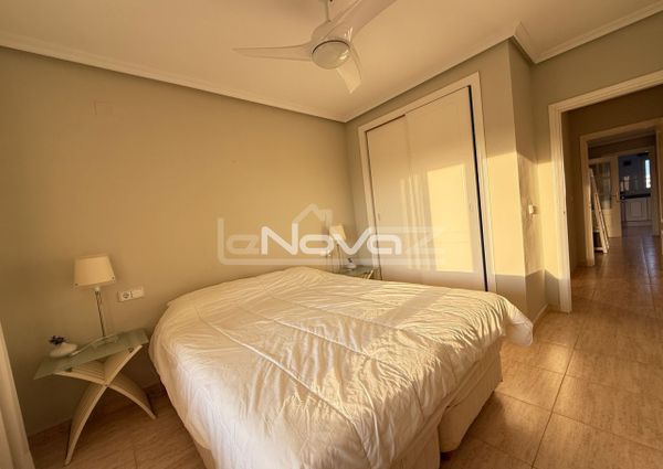 Noble luxury. Two bedroom apartment in a quiet urbanization overlooking the sea and golf cour