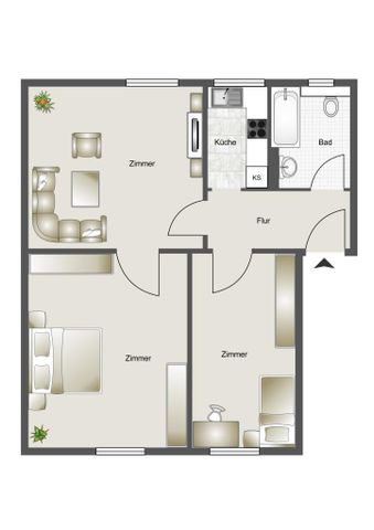 3-Zimmer Wohnung in Kornharpen - Photo 5