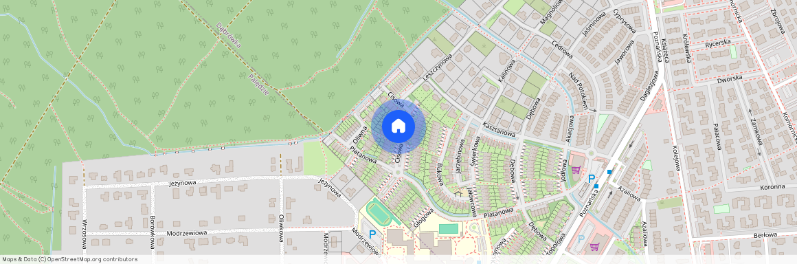 ul. Cisowa, Dąbrówka, Dopiewo, poznański, wielkopolskie