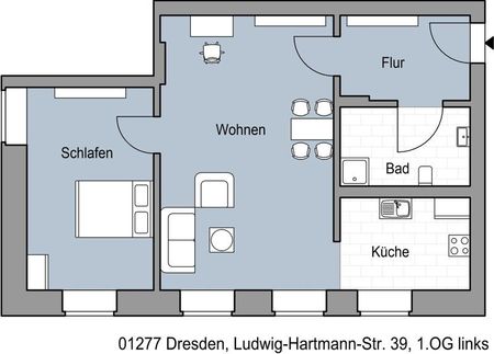 Schicke 2 Zimmerwohnung mit Duschbad in beliebter Wohnlage - Foto 4