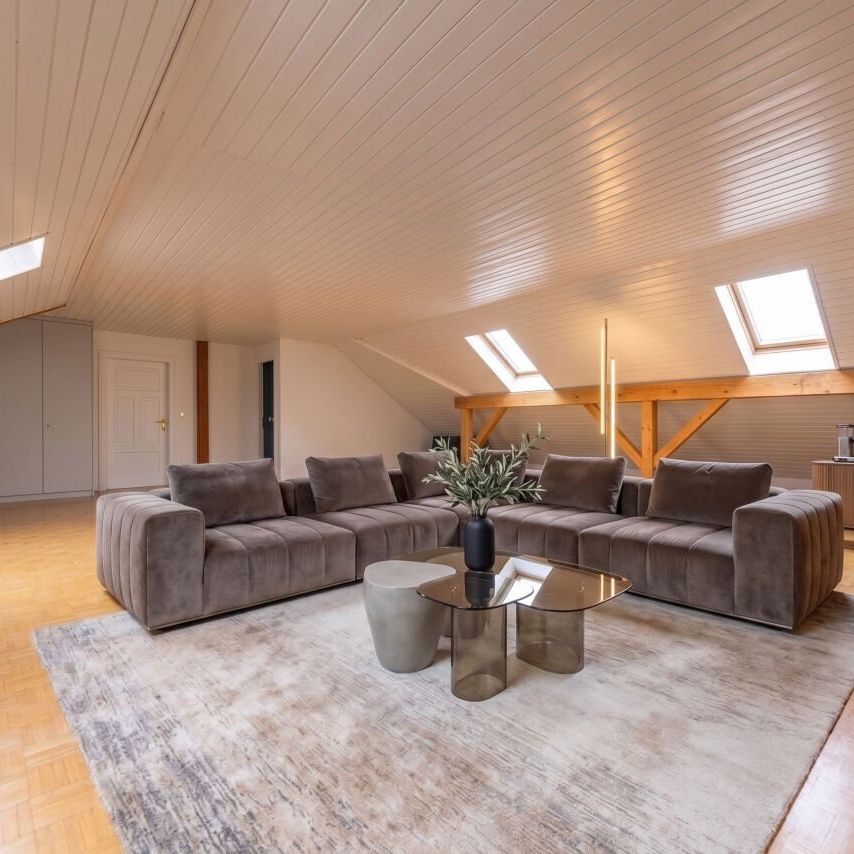 Splendide duplex de 6,5 pièces en attique - Vue sur le Mont-Blanc - 10 minutes de Nyon - Photo 1