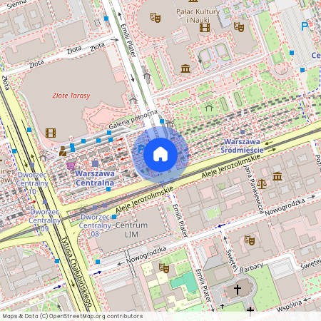 Warszawa, Śródmieście, Plater, Emilii