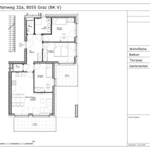 Erstbezug 01.10.2026: Geförderte 4 Zimmer Wohnung mit 2 Balkone - Tiergartenweg 32a - Top 53 A - Photo 3
