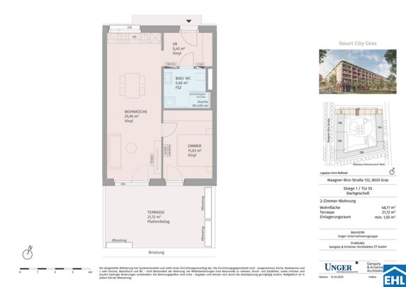 Moderne Studentenwohnung in der Smart City Graz! - Foto 1