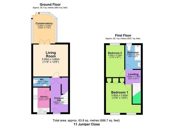 2 bedroom terraced house to rent - Photo 1