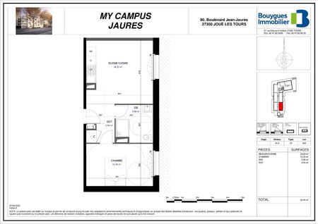 location Appartement T2 DE 40.95m² À JOUE LES TOURS - Photo 5