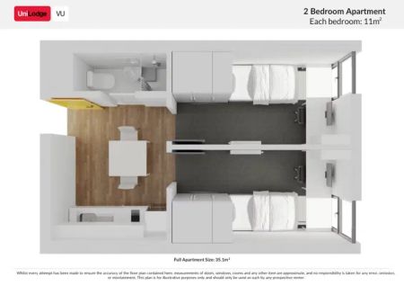2 Bedroom Apartment - Regular Bedroom - Photo 2