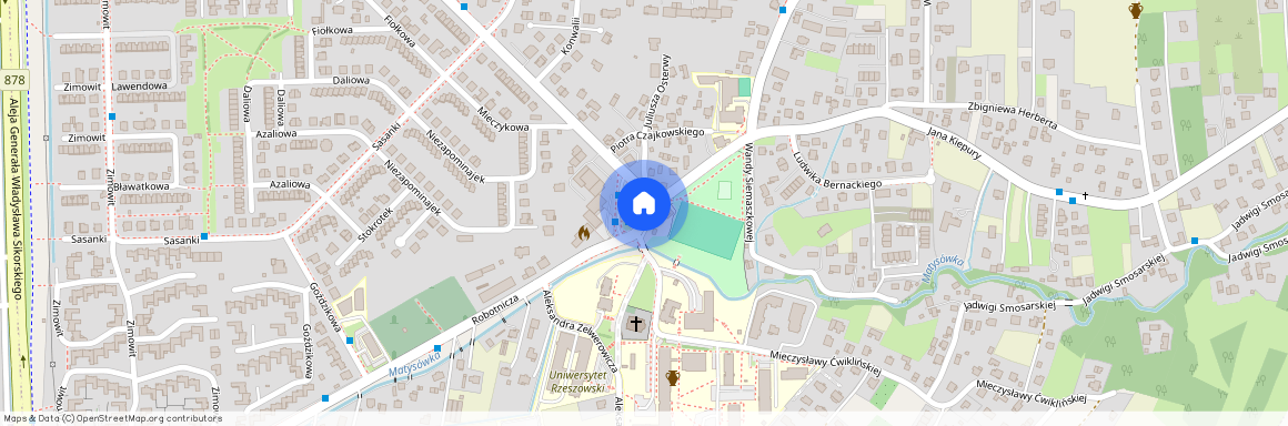 ul. Juliusza Osterwy, Zalesie, Rzeszów, podkarpackie