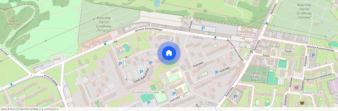 ul. Józefa Babickiego, Retkinia, Polesie, Łódź, łódzkie