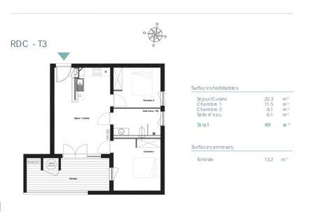 Location Appartement 3 pièces 49m² COGOLIN 83310 - Photo 5